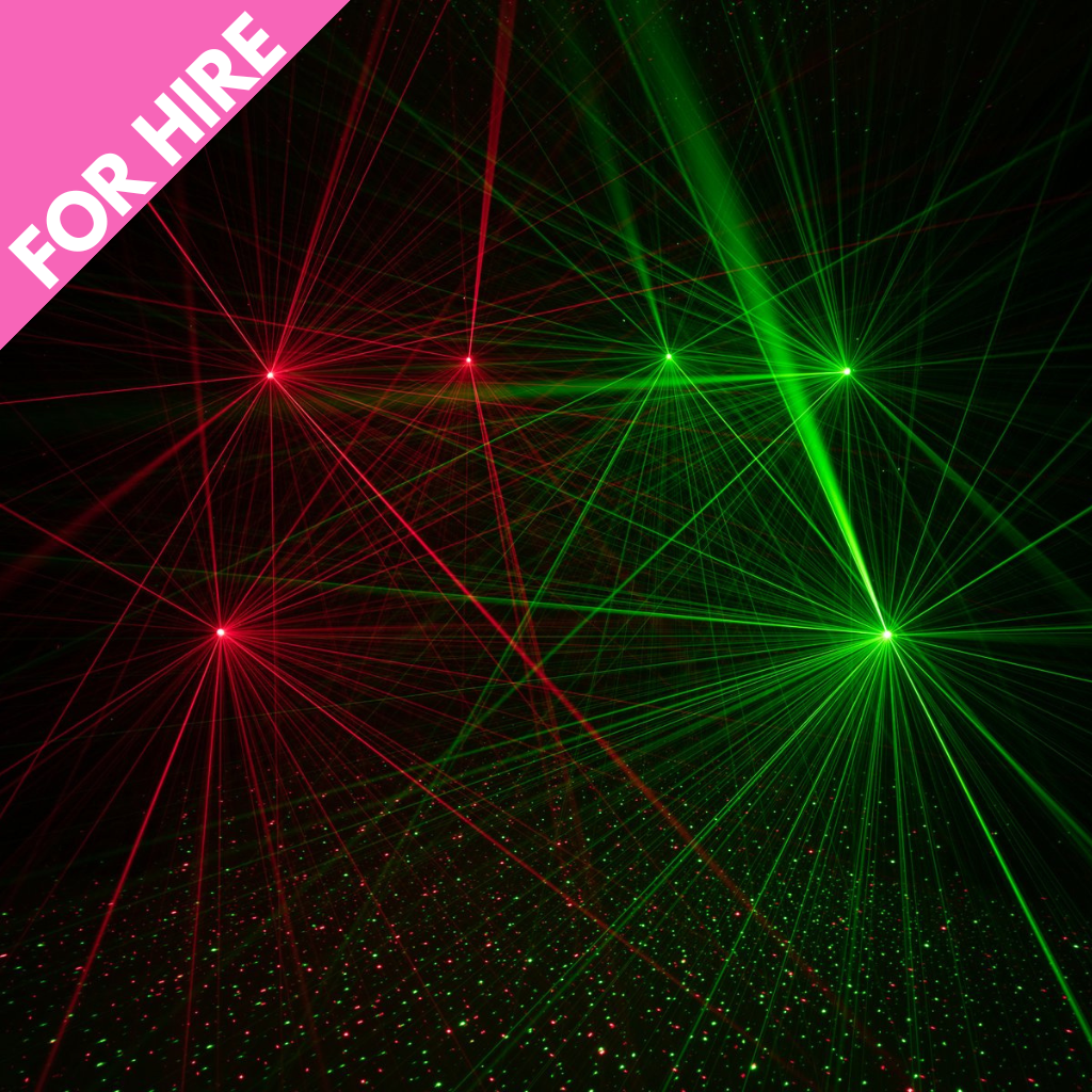 Laser Lighting Effect inc Podium