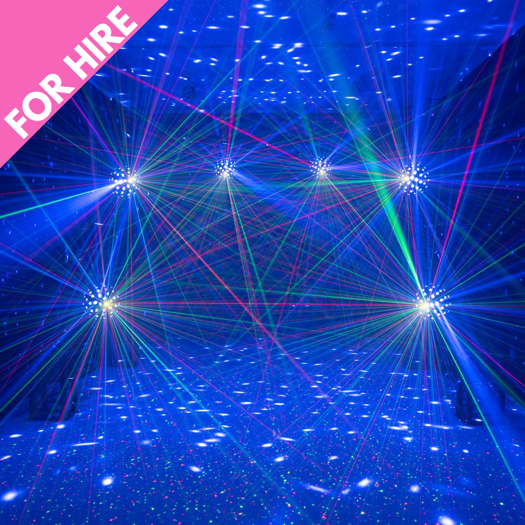 Laser Lighting Effect inc Podium