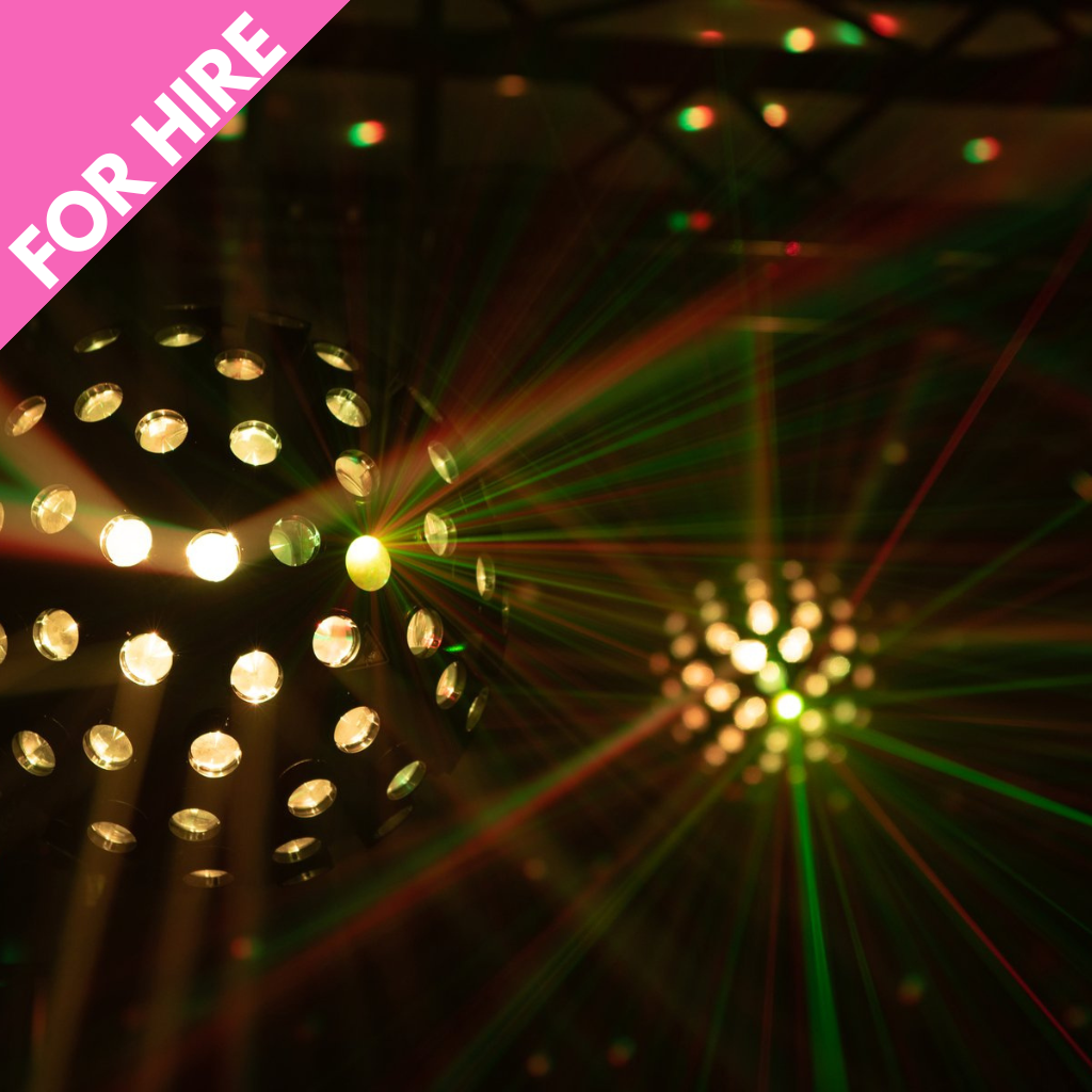 Laser Lighting Effect inc Podium