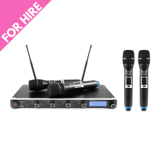 4 Channel Radio Mic System - 4 Handheld Mics