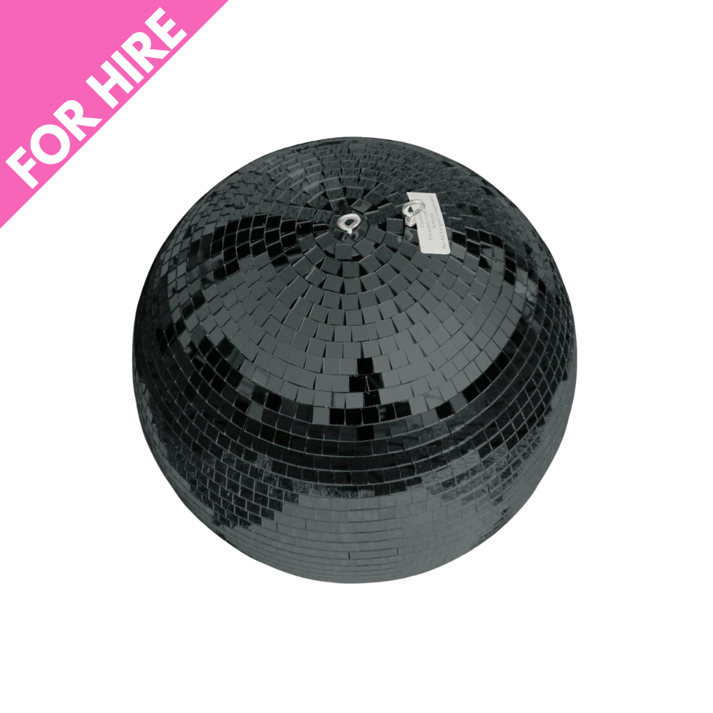 12" Motorised Mirror Ball inc Stand - Black