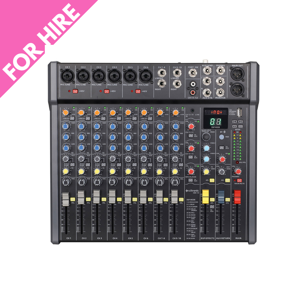 12 Channel Mixing Deck inc Bluetooth/ USB