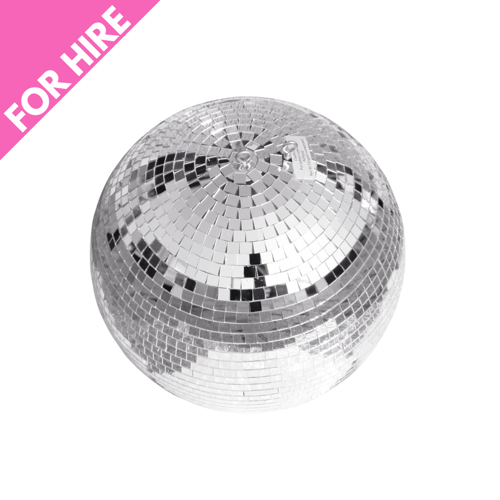 12" Motorised Mirror Ball inc Stand - Silver